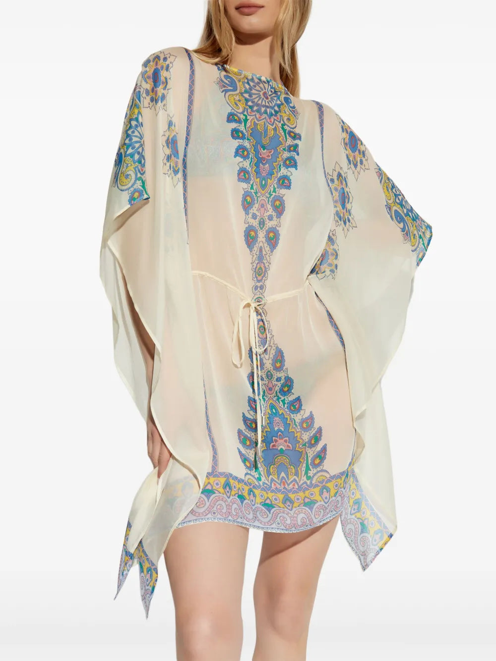 Printed Silk Kaftan