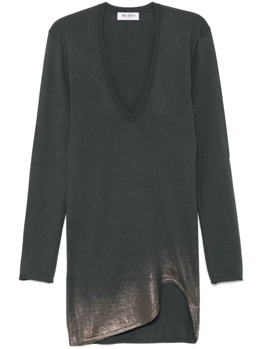 Lurex-Detail Mini Dress