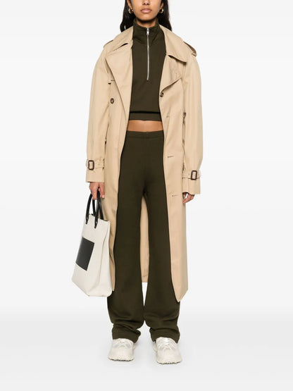 Cropped Half-Zip Sweatshirt