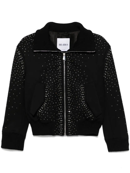 Crystal-Embellished Bomber Jacket