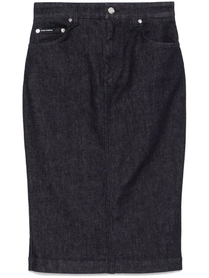 Denim Midi Skirt