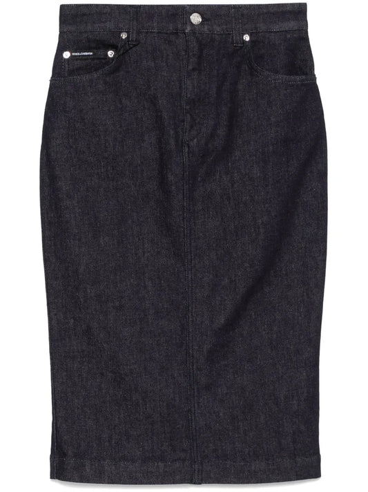 Denim Midi Skirt