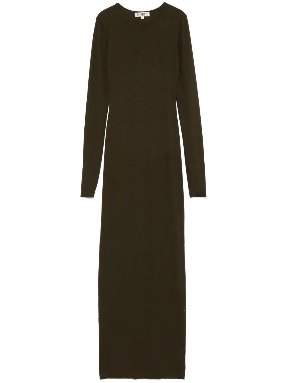 Longsleeved Crew-Neck Maxi Dress