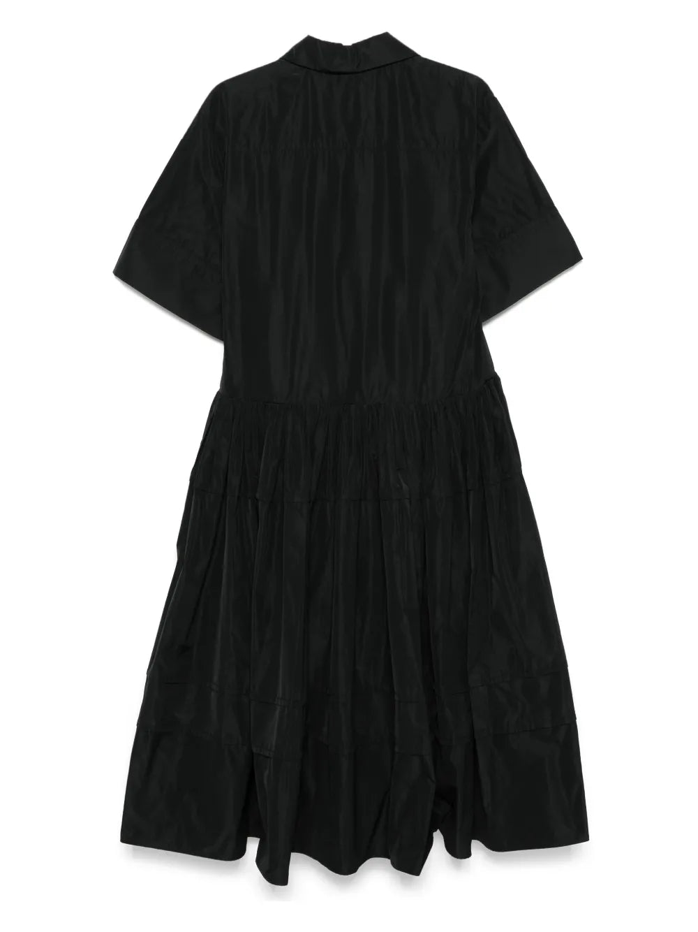 Pintuck-Detailed Midi Dress