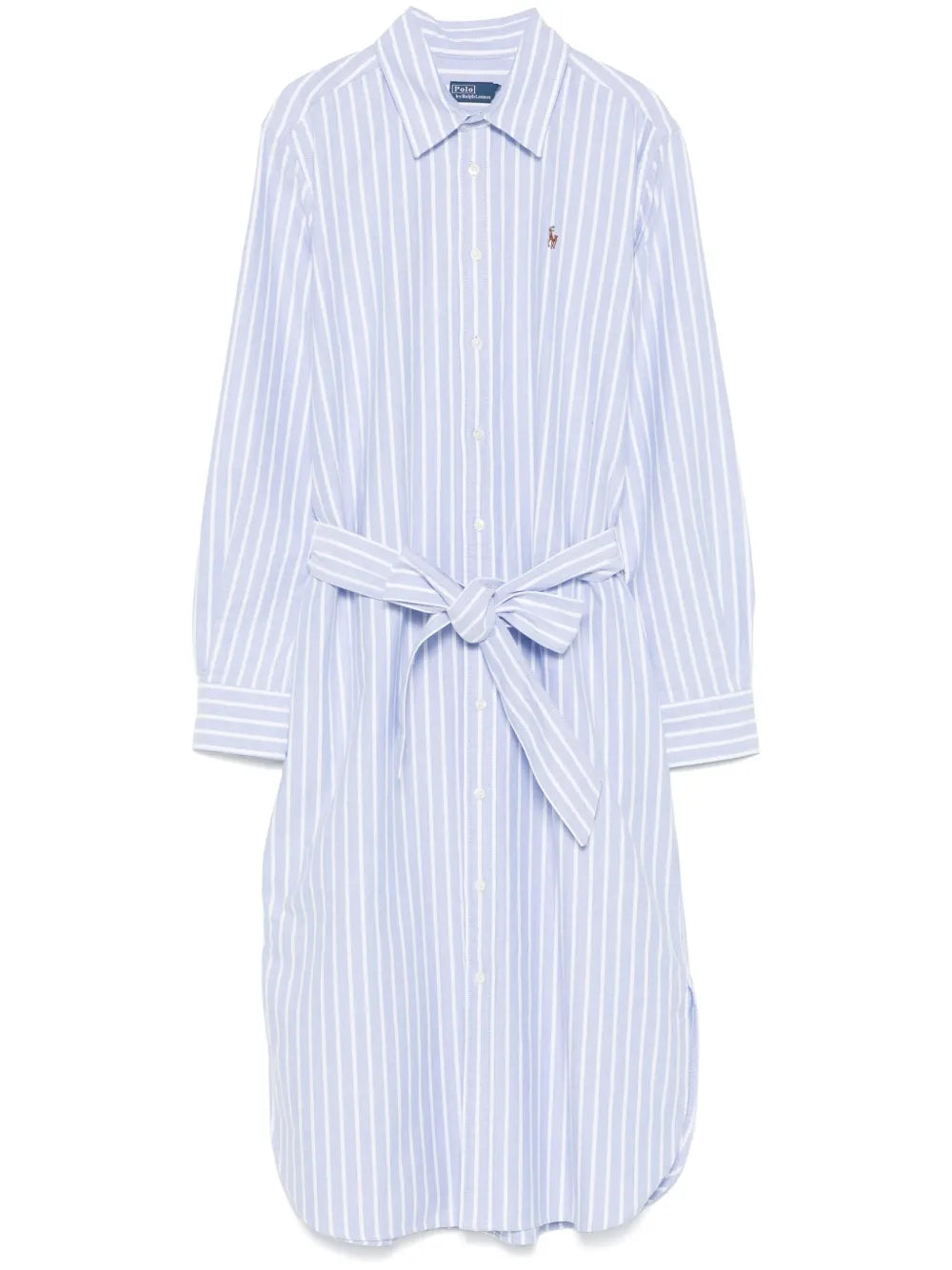 Striped Cotton Midi Dress