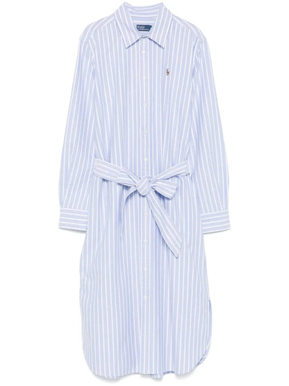 Striped Cotton Midi Dress