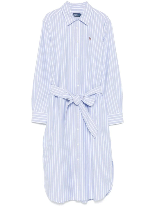 Striped Cotton Midi Dress