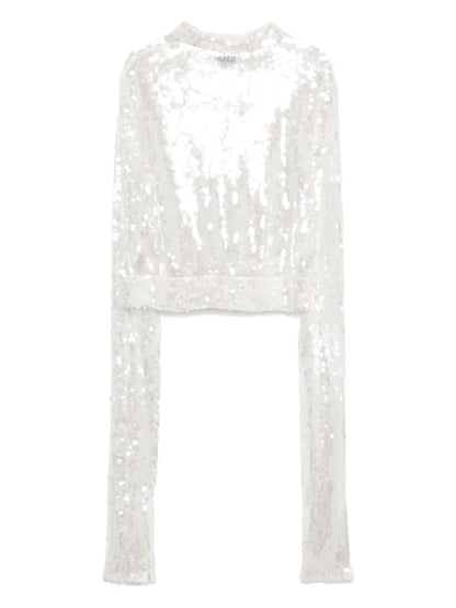 Knotted Sequin Top