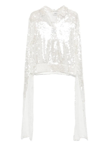 Knotted Sequin Top