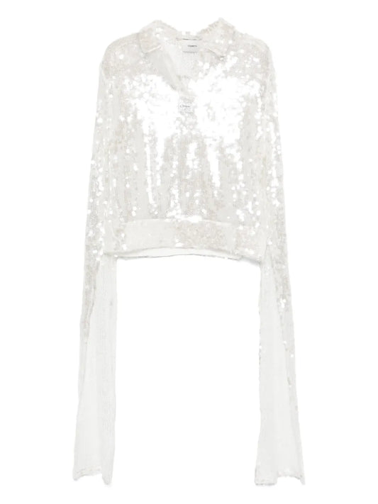 Knotted Sequin Top