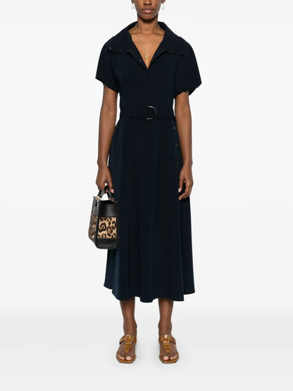 Short-Sleeve Midi Dress
