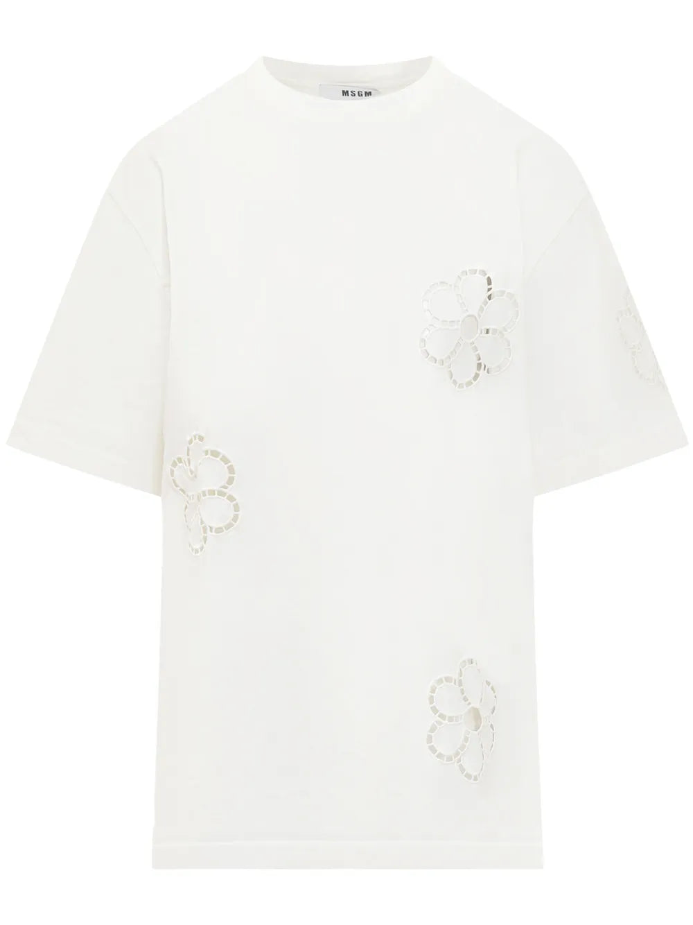 Floral-Appliqué T-Shirt