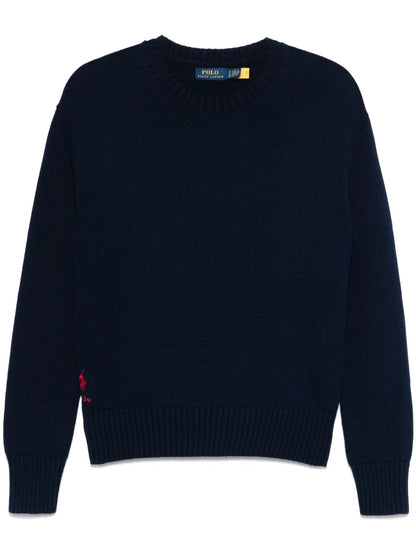 Polo-Pony-Motif Sweater