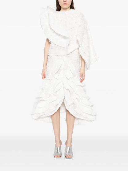 Feathery Swing Skirt