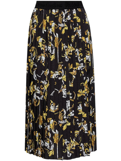 Barocco-Print Skirt