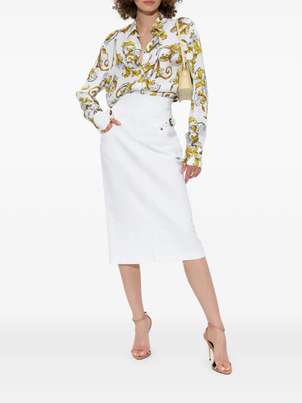 Cotton Midi Skirt