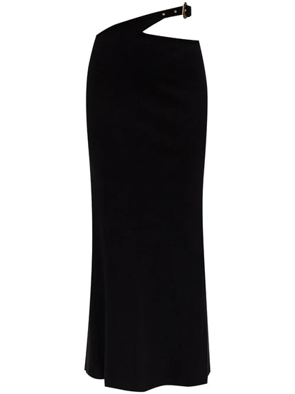 Cut-Out Midi Skirt