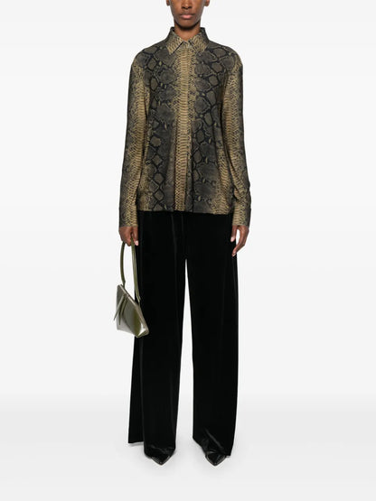 Snakeskin-Print Shirt