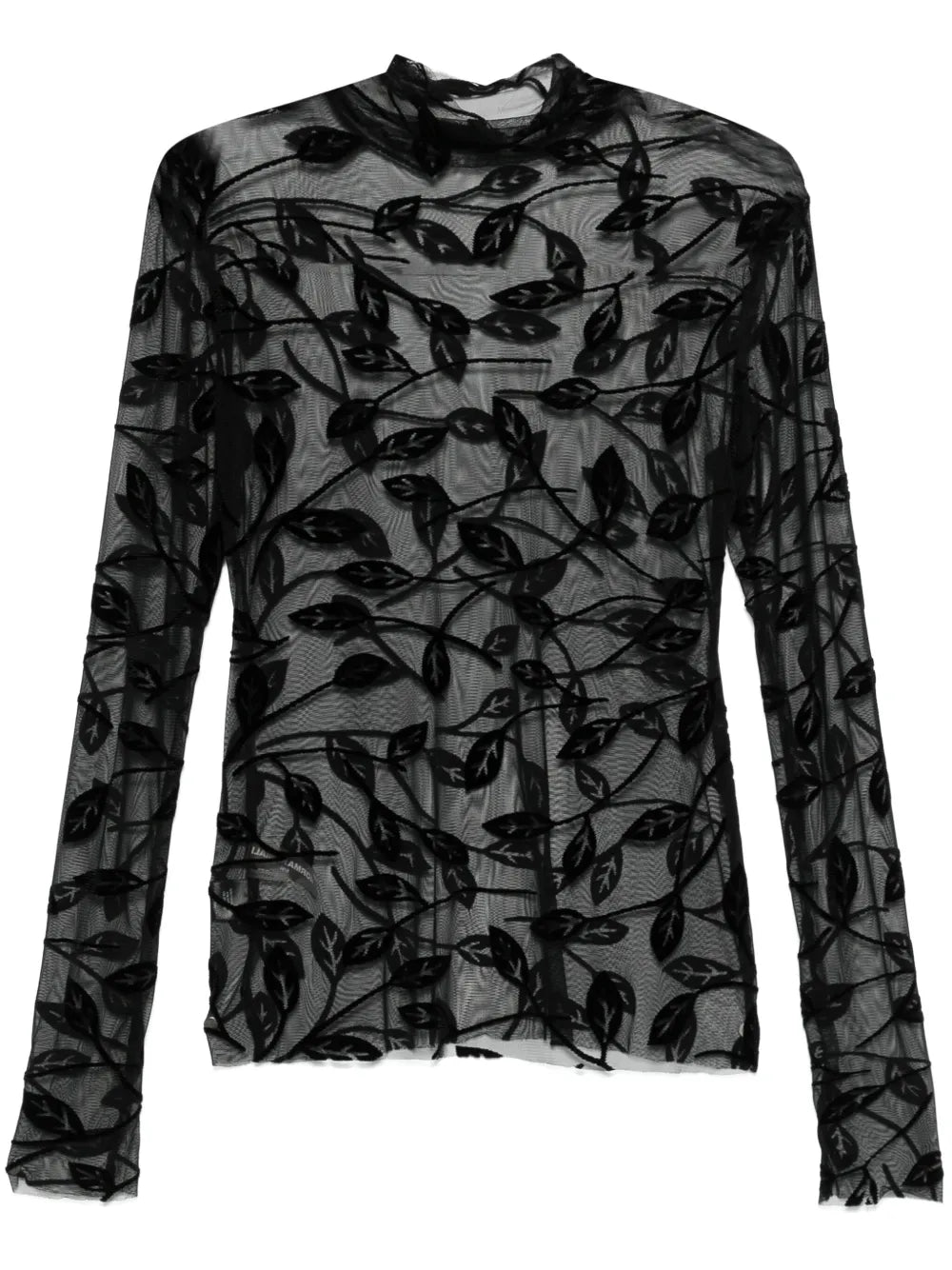 Flocked-Leaves Top