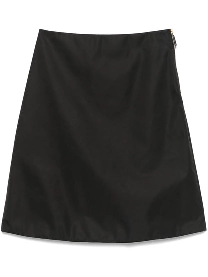 Triangle-Logo Midi Skirt