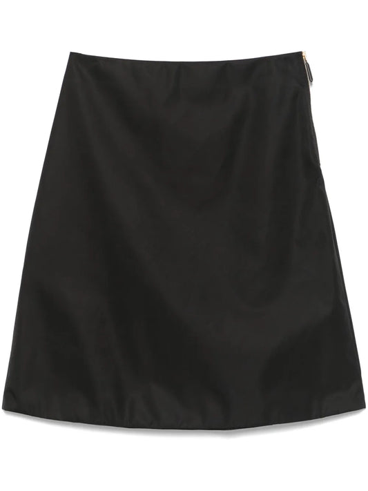 Triangle-Logo Midi Skirt
