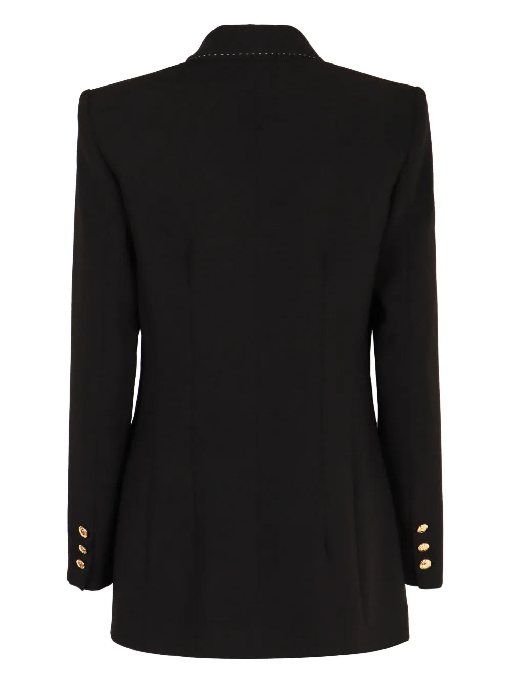 Contrast-Stitching Blazer