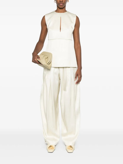 Pleated Palazzo Trousers