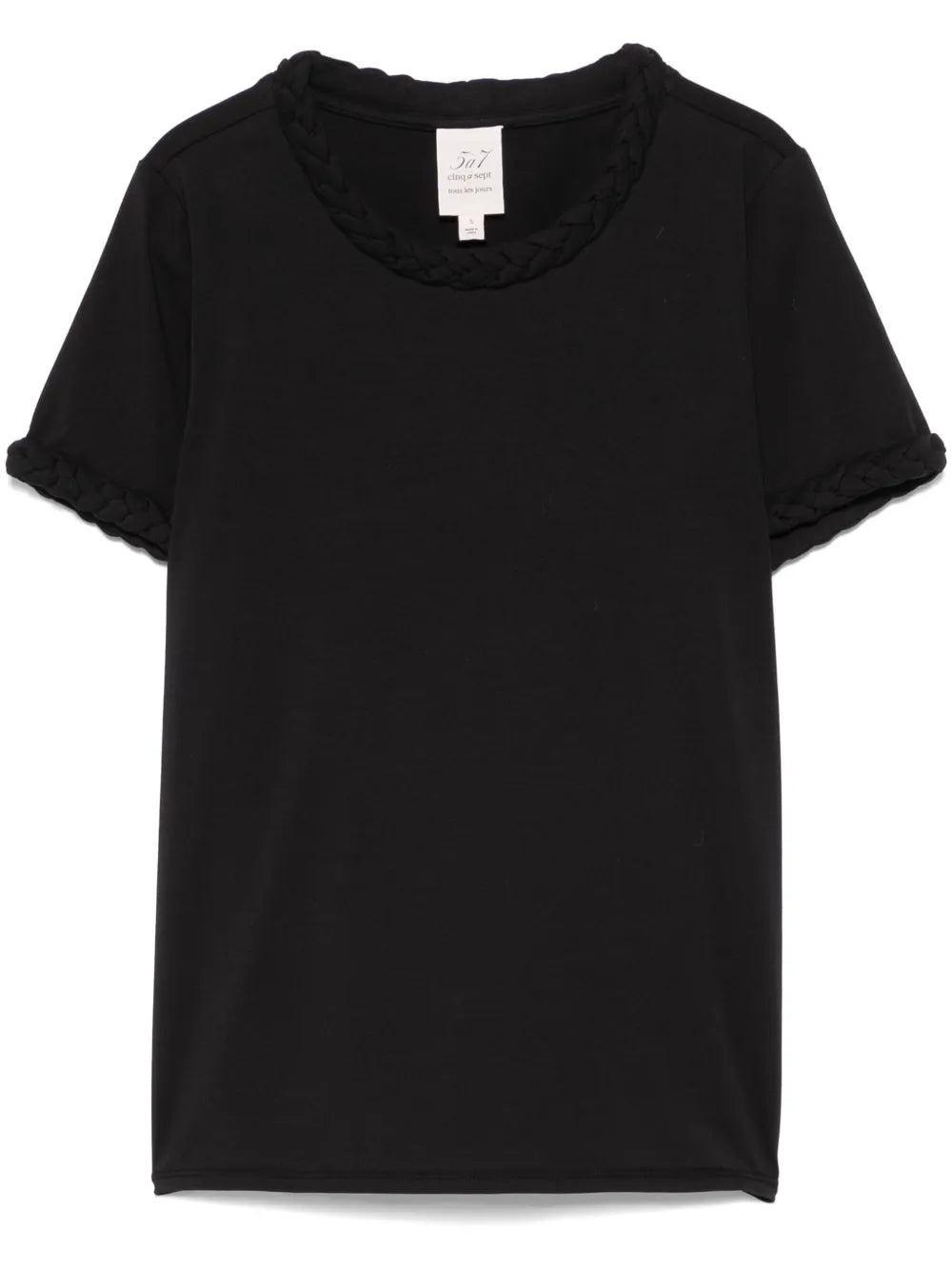 Braided-Trim T-Shirt
