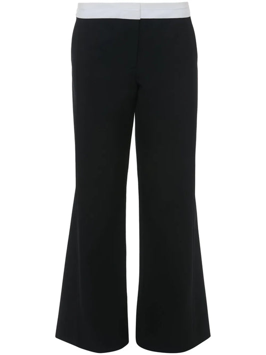 Exposed-Waist Palazzo Pants