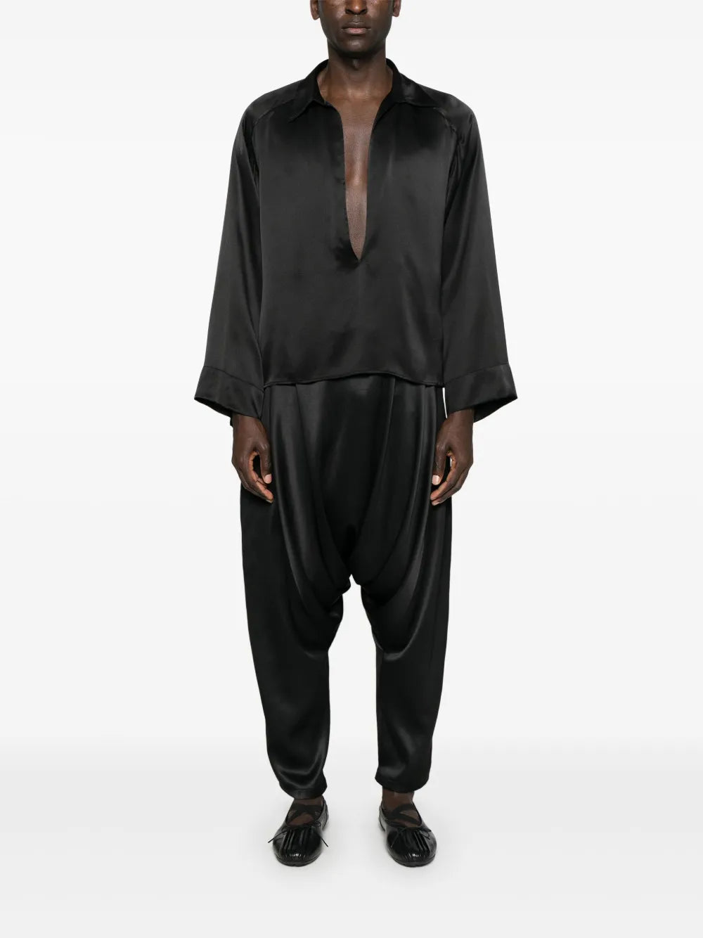 Drop-Crotch Trousers