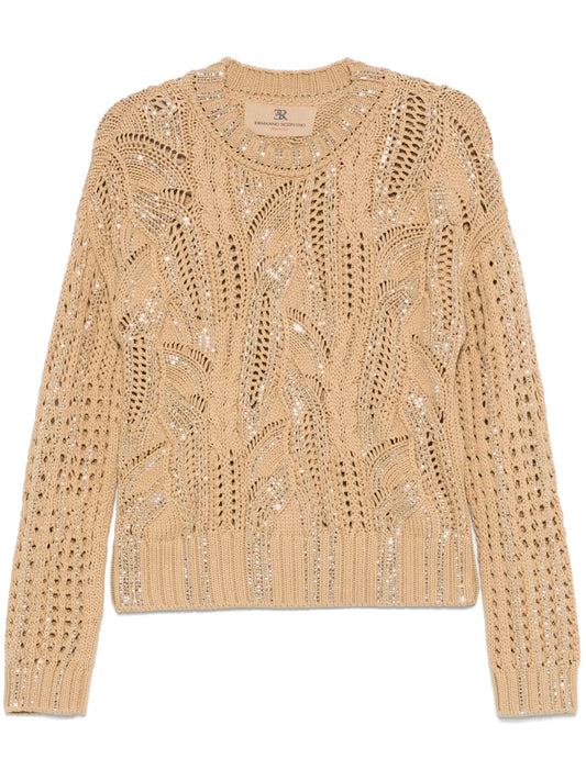 Crystal-Embellished Sweater