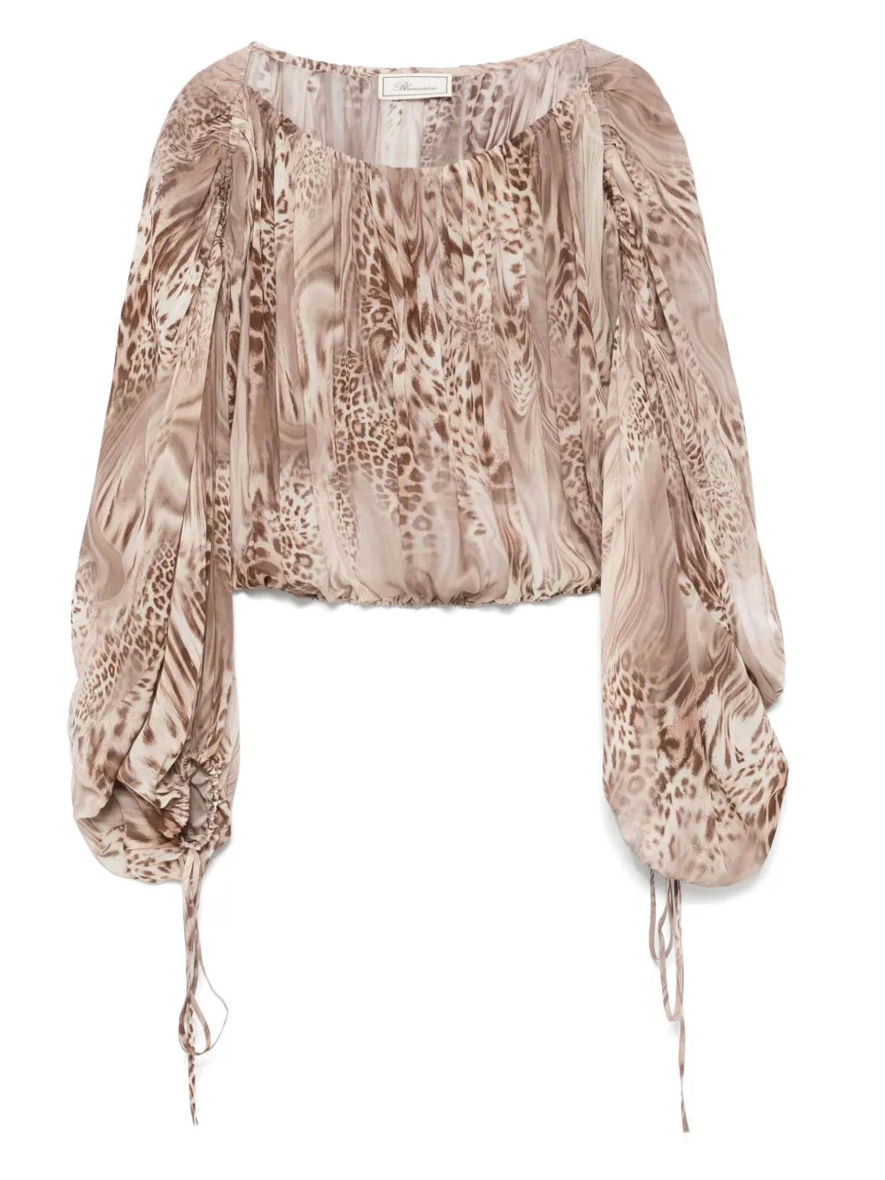 Leopard-Print Blouse