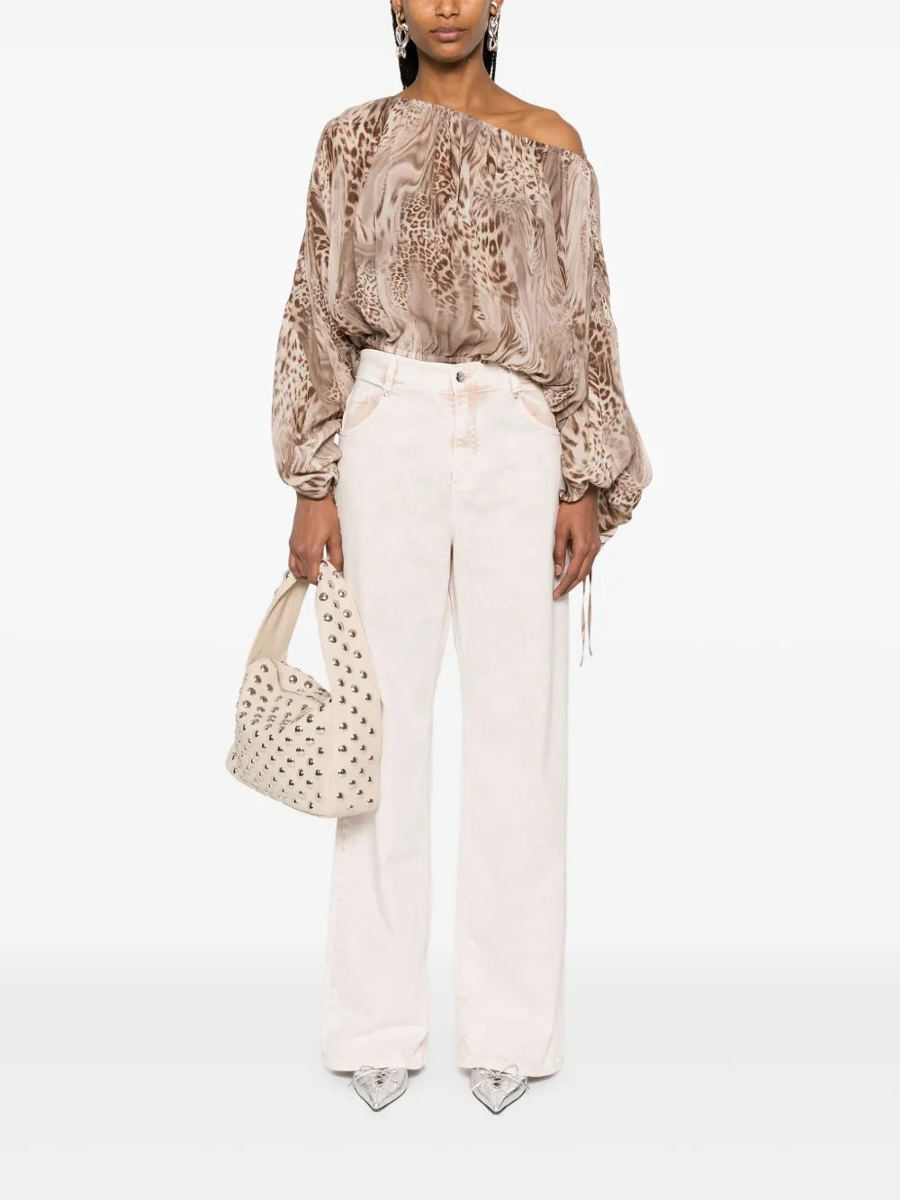 Leopard-Print Blouse