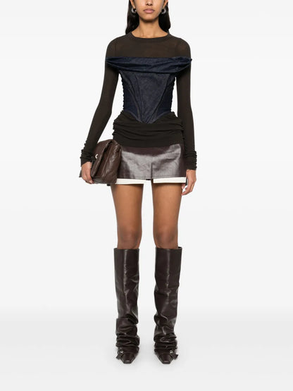 Fog Cutoff Mini Skirt