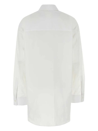 Sequin-Collar Oversize Shirt
