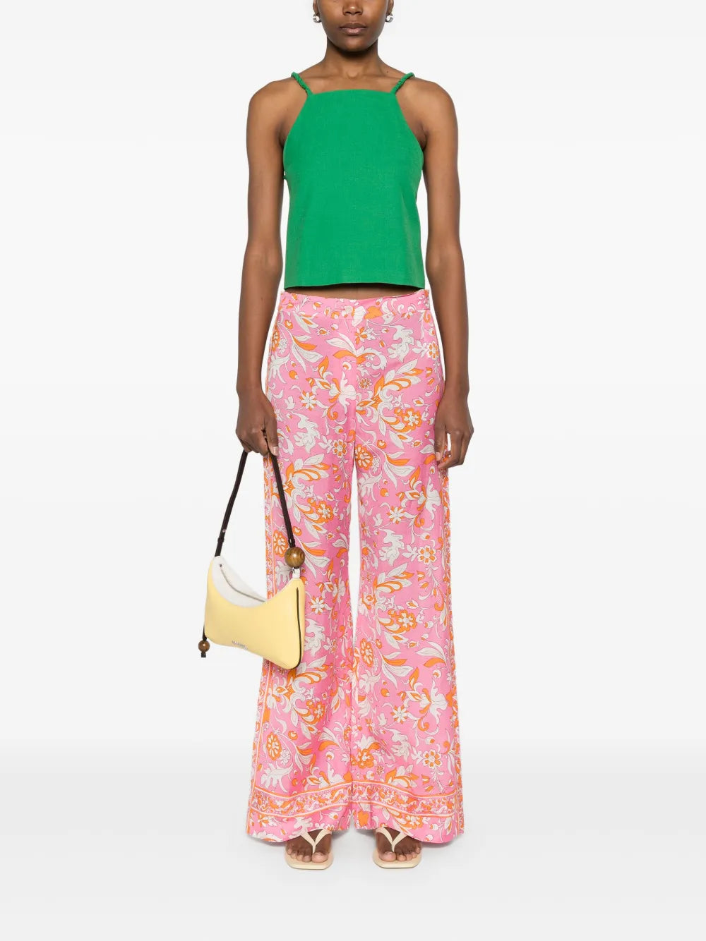 Floral-Print Trousers