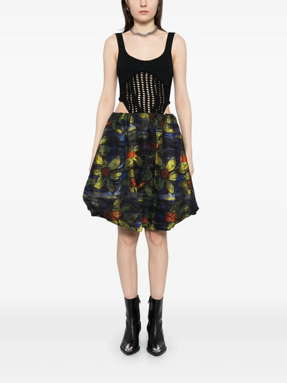 Drawstring Waist Skirt