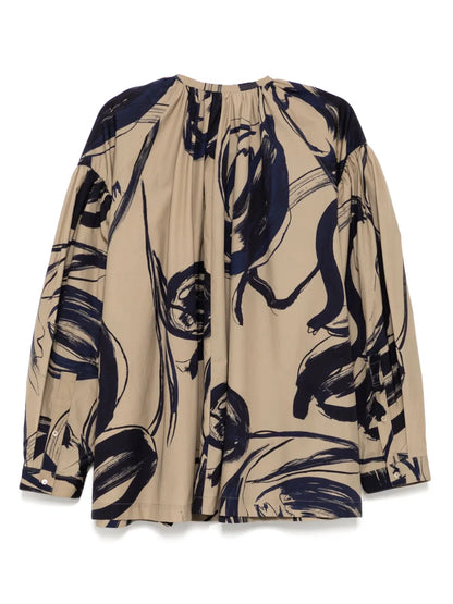 Pleated Oversize Shirt