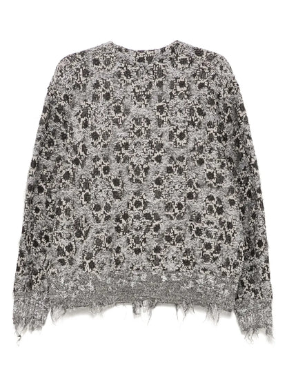 Pattern-Printed Cardigan