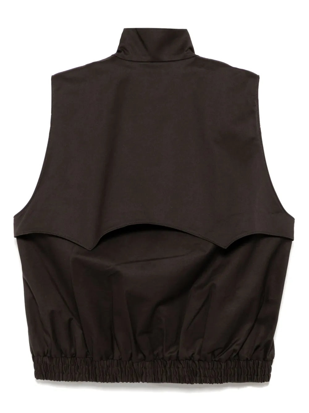 Stand Collar Short Vest
