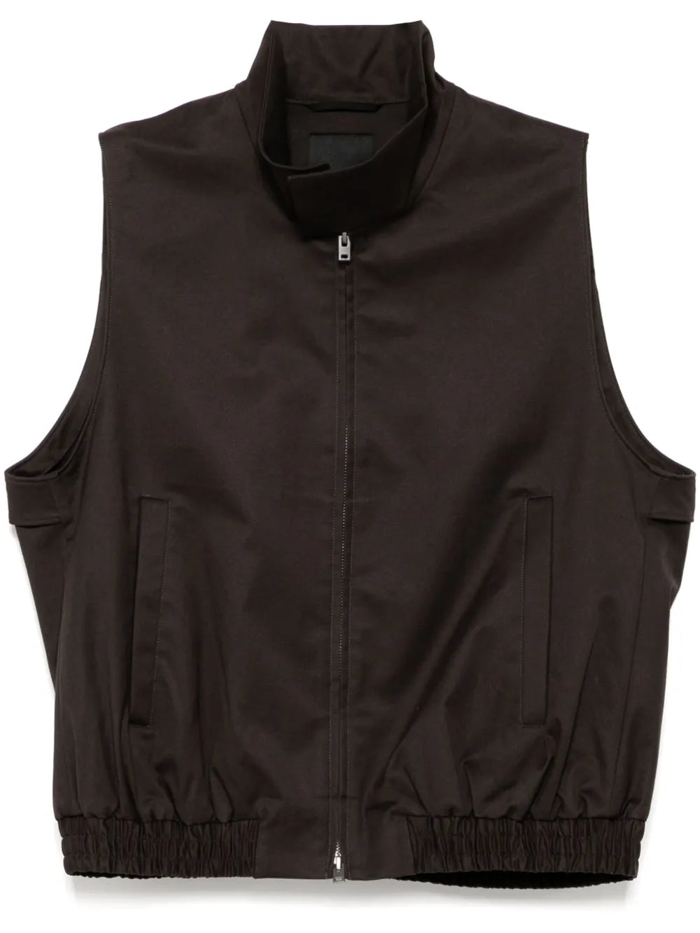Stand Collar Short Vest