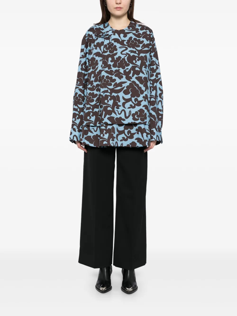 Curled Hem Jacket