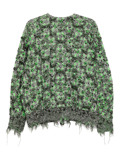 Pattern-Printed Cardigan
