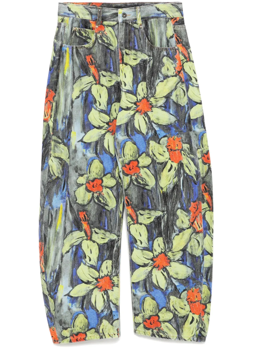 All-Over Floral Print Jeans