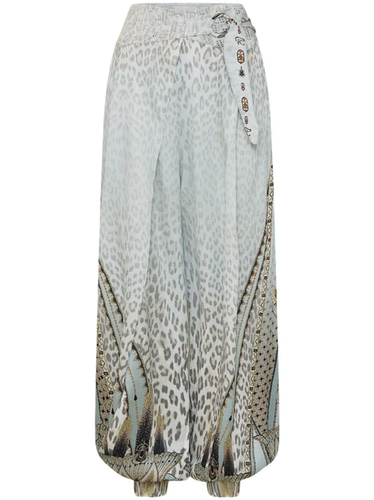 Asymmetrical Belted Trousers