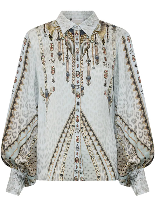 Split Sleeve Blouse