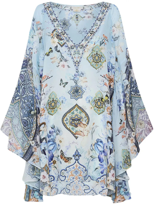 Graphic-Print Mini Dress