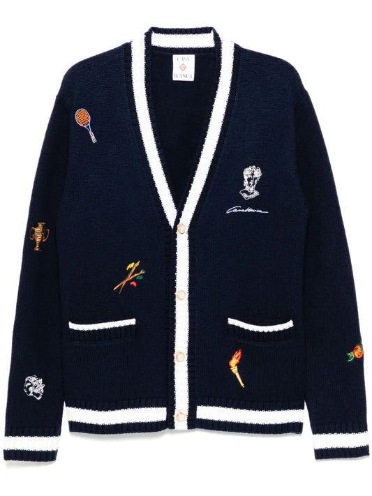 Embroidered Motif Cardigan