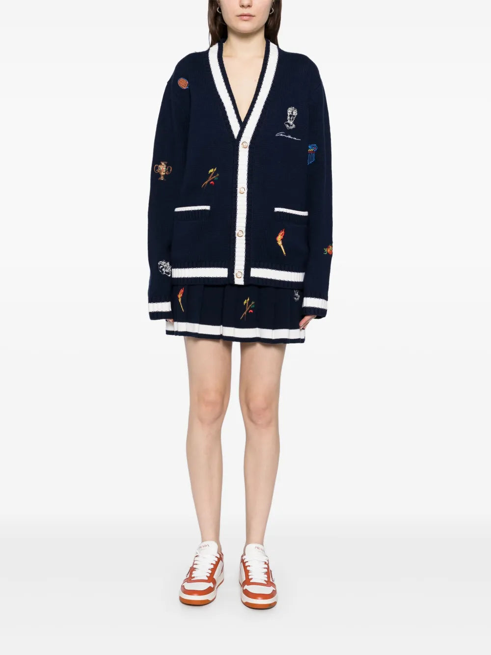 Embroidered Motif Cardigan