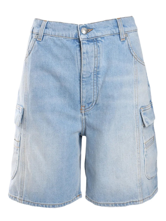 Denim Cargo Shorts